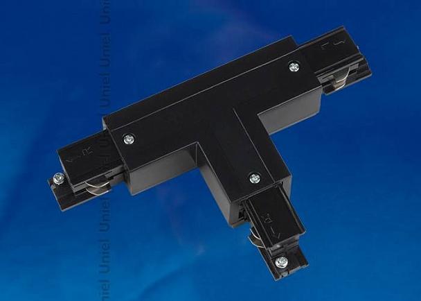 Купить Соединитель для шинопроводов Т-образный, левый, внутренний (09760) Uniel UBX-A34 Black