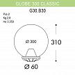 Купить Уличный светильник Fumagalli Globe 300 Classic G30.B30.000.BZE27