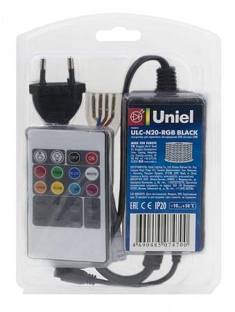 Купить Контроллер для светодиодных RGB лент (10800) Uniel ULC-N20-RGB Black