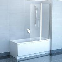Купить Шторка на ванну  Ravak Chrome CVS2-100 R  белая+стекло Transparent