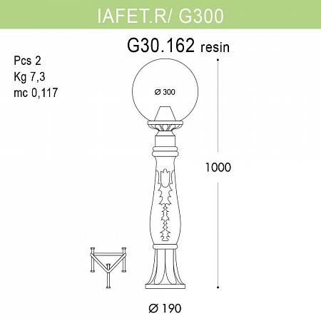 Купить Уличный светильник Fumagalli Iafaetr/G300 G30.162.000.WYE27
