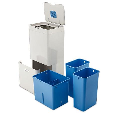 Купить Контейнер для сортировки мусора totem recycler 58 л белый