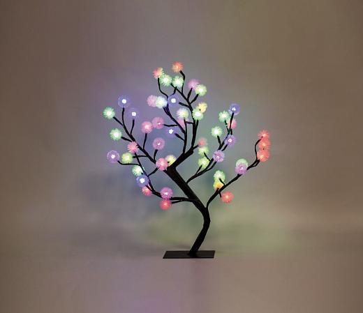 Купить Светодиодное дерево Feron LT020 с RGB LED подсветкой от сети, высота 53 см