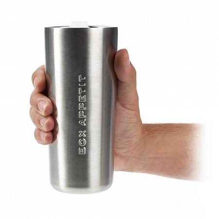 Купить Кружка с крышкой travel mug сталь/лайм