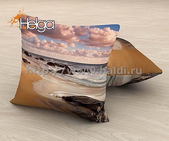 Купить Австралийский пляж на закате арт.ТФП2665 (45х45-1шт) фотоподушка (подушка Блэкаут ТФП)