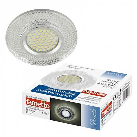 Купить Встраиваемый светильник Fametto Luciole DLS-L154 GU5.3 GLASSY/CLEAR 3D