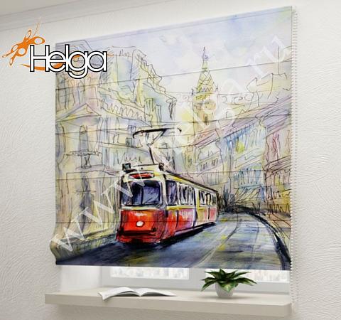 Купить Трамвай арт.ТФР3411 римская фотоштора (Блекаут1v 60x160 ТФР)