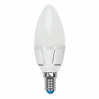 Купить Лампа светодиодная (UL-00000768) E14 7W 3000K свеча матовая LED-C37-7W/WW/E14/FR PLP01WH	