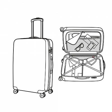 Купить Чемодан 4-х колесный suitcase l (95л) 