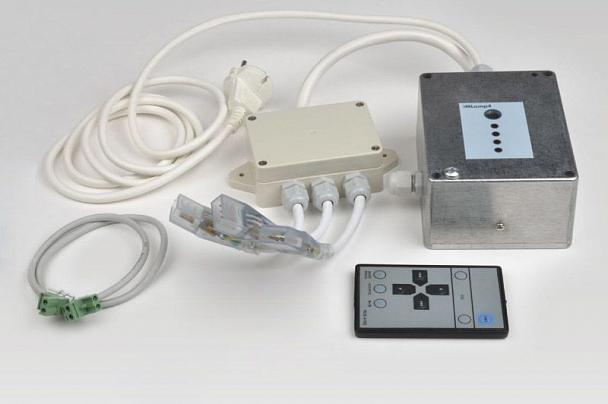 Купить Контроллер для светодиодных лент RGB 220В с пультом ДУ (UL-00001552) Uniel ULC-N10-RGB SILVER