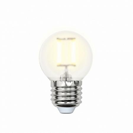 Купить Лампа светодиодная (UL-00000302) Е27 6W 3000K шар матовый LED-G45-6W/WW/E27/FR PLS02WH	