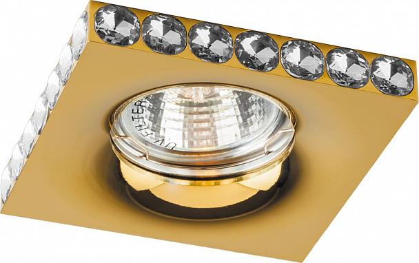 Купить Светильник встраиваемый Feron DL202-C потолочный MR16 G5.3 золотистый