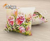 Купить Букет роз холст арт.ТФП4992 (45х45-1шт) фотоподушка (подушка Габардин ТФП)