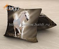Купить Белая лошадь холст арт.ТФП2945 (45х45-1шт) фотонаволочка (наволочка Габардин ТФП)