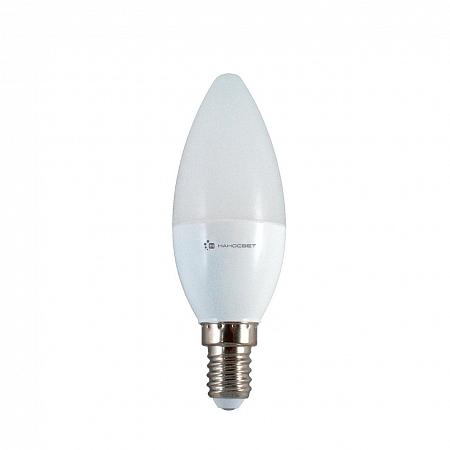 Купить Лампа светодиодная E14 6W 4000K свеча матовая LE-CD-6/E14/840 L251