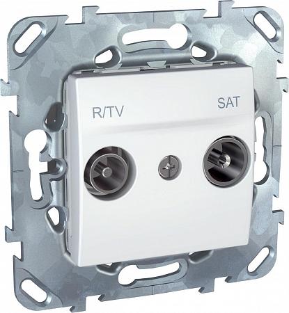 Купить Розетка R-TV/SAT проходная Schneider Electric Unica MGU5.456.18ZD