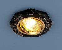 Купить Встраиваемый светильник Elektrostandard 2040 MR16 BK/GD черный/золото 4690389000348