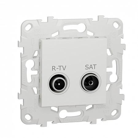 Купить Розетка R-TV/SAT проходная Schneider Electric Unica New NU545618