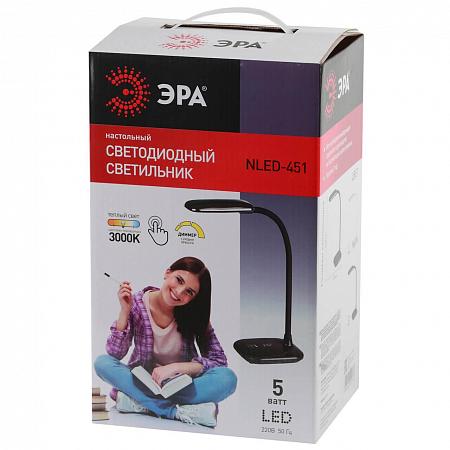 Купить Настольная лампа ЭРА NLED-451-5W-BK