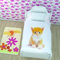 Купить Постельное белье ЕВРО МАКСИ  Рыжий котенок