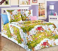 Купить Комплект постельного белья 1,5-спальный, бязь "Люкс", детская расцветка (Лесная опушка)