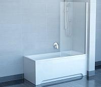 Купить Шторка для ванны Ravak Chrome CVS1-80 L  белая +стекло Transparent