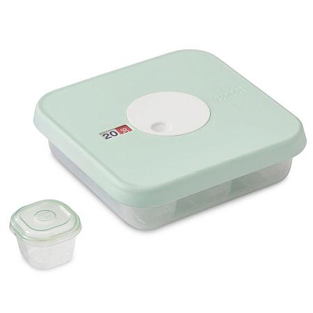 Купить Набор из 10 контейнеров для детского питания с датируемой крышкой dial baby (ступень 1)