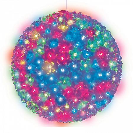 Купить Подвесной светильник «Шар с цветами сакуры» d=27см (09577) Uniel ULD-H2727-300/DTA RGB IP20