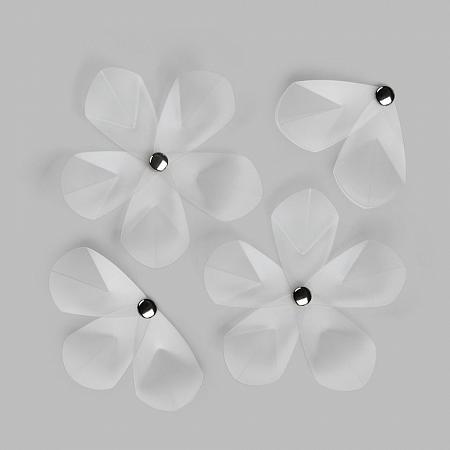 Купить Декор для стен (12 штук) aerial flower прозрачный