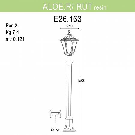 Купить Уличный светильник Fumagalli Aloe R/Rut E26.163.000.WXF1R
