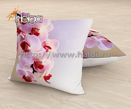Купить Розовые орхидеи арт.ТФП2886 v3 (45х45-1шт) фотоподушка (подушка Блэкаут ТФП)