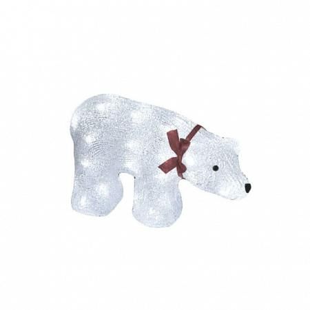 Купить Фигурка светодиодная «Белый медведь» 23x36,5см (07954) Uniel ULD-M3423-040/STA