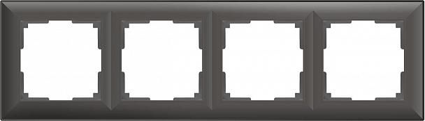 Купить Рамка Werkel Fiore на 4 поста серо-коричневый WL14-Frame-04 4690389109171