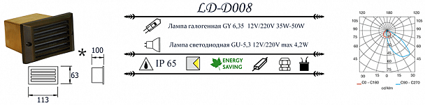 Купить Уличный светильник LD-Lighting LD-D008