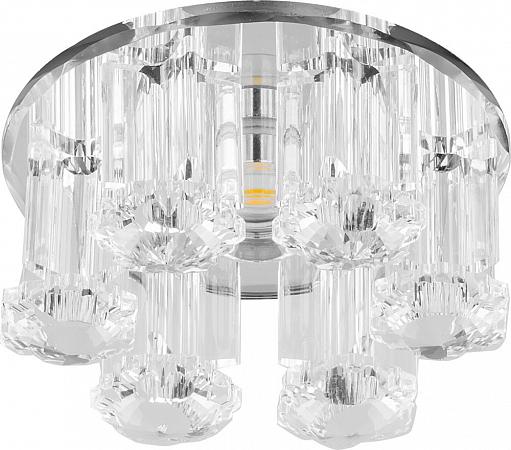 Купить Светильник встраиваемый светодиодный Feron 1526 потолочный 10W 3000K прозрачный