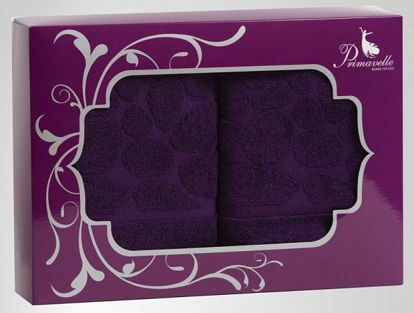 Купить Набор из 2-х полотенец Piera 50х90+50х90 в подарочной упаковке фиолетовый (42850509-P14)
