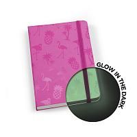 Купить Записная книжка glowbook, светящаяся в темноте, фуксия