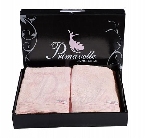 Купить Набор из 2-х шелковых полотенец Silk в подарочной упаковке персиковый (616810510-226)