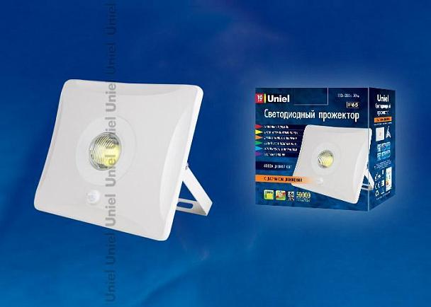 Купить Прожектор светодиодный (UL-00000781) Uniel 10W 6000K ULF-F31-10W/DW Sensor IP65 100-265В White