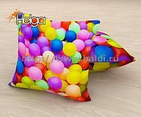 Купить Разноцветные шары арт.ТФП3093 (45х45-1шт)  фотоподушка (подушка Габардин ТФП)