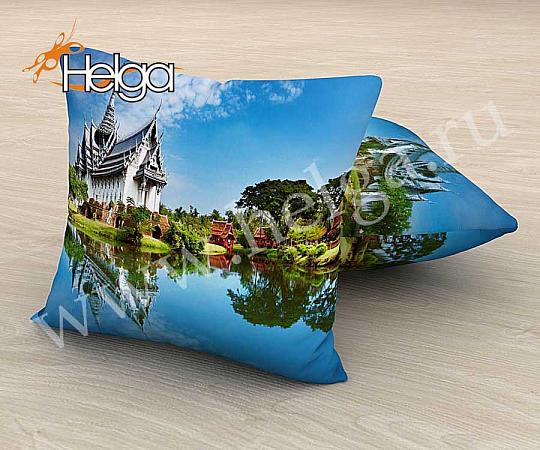 Купить Дворец в Тайланде арт.ТФП2265 (45х45-1шт) фотоподушка (подушка Сатен ТФП)