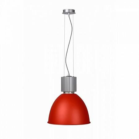 Купить Подвесной светильник Lucide FABRIC 31432/41/57 Металл(матовый хром)/Аллюминий(красный)D41  1xE27 60W