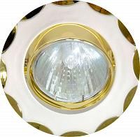 Купить Светильник встраиваемый Feron 703 потолочный MR16 G5.3 жемжучное серебро-золото