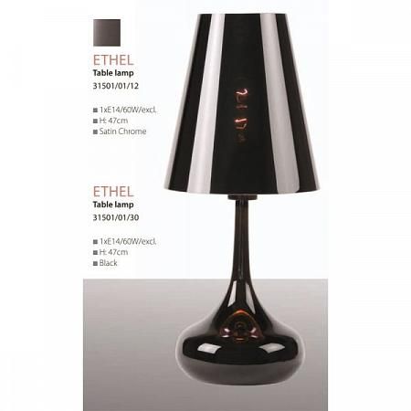 Купить Настольная лампа Lucide ETHEL 31501/01/30 Металл(черный) H47/1xE14 60W