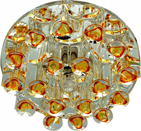 Купить Светильник встраиваемый Feron 1550 потолочный JCD9 G9 желтый-прозрачный