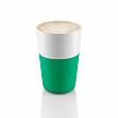 Купить Набор чашек latte 360 мл ярко-зеленый/белый