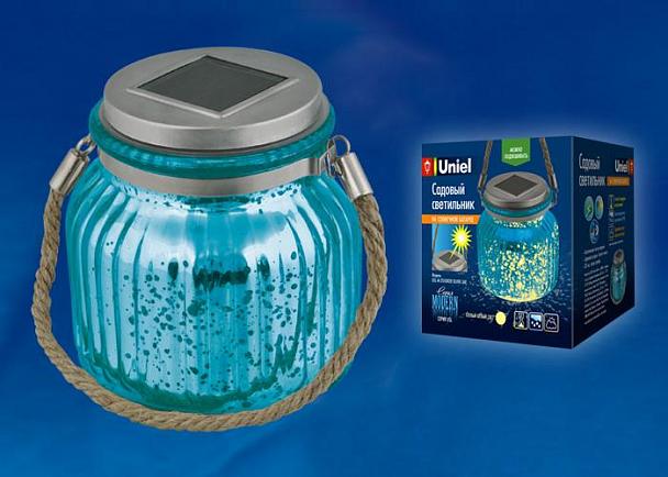 Купить Светильник на солнечных батареях (UL-00003208) Uniel Modern USL-M-210/GN120 Blue Jar