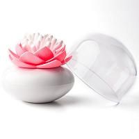 Купить Контейнер для хранения ватных палочек lotus белый/розовый