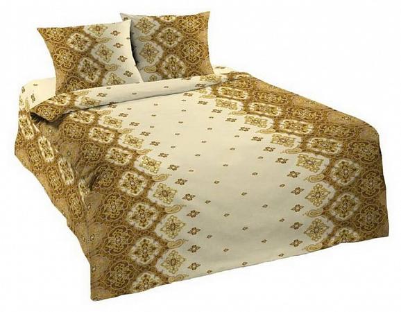 Купить Комплект постельного белья 1,5-спальный, бязь Шуйская ГОСТ (Орнамент, коричневый)