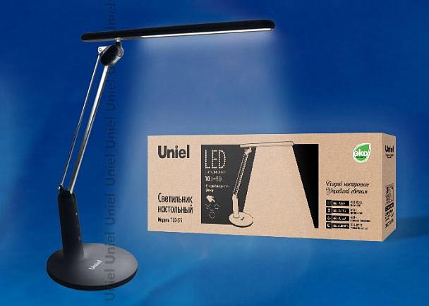 Купить Настольная лампа (10081) Uniel TLD-519 Black/LED/800Lm/2700-6400K/Dimmer